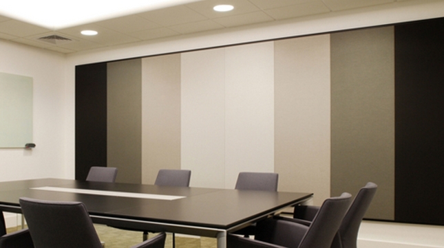 Tường phòng họp tiêu âm phòng họp với tấm Polyester fiber